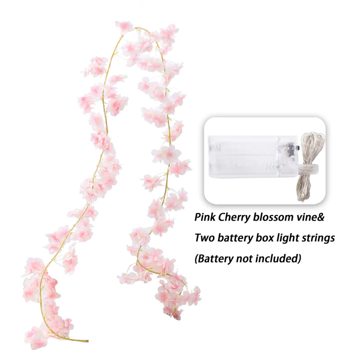 180CM Artificial Sakura Flowers Vine – Wedding Garden Arch, Home Party Decoration, Christmas Bridal Silk Flowers