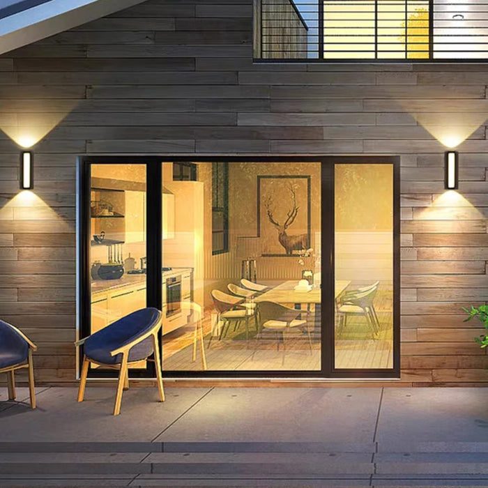 12W LED Waterproof Wall Light – Up and Down Outdoor/Indoor Aluminum Wall Lamp, IP65 Protection for Living Room, Bedroom, Garden, and Exterior Spaces
