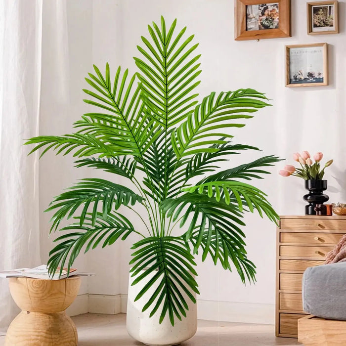 105cm/41.3in Artificial Areca Palm Tree – Fake Tropical Yellow Palm Plant for Indoor, Home, Office, and Event Decor