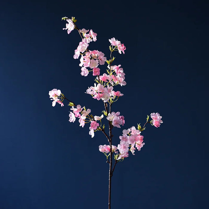 106CM Artificial Cherry Blossom Branch – Silk Peach Blossom for Wedding, Home, and Dining Table Décor