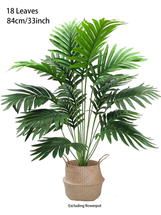 1pc Artificial Palm Plant Leaves – Faux Monstera & Turtle Leaf for Outdoor & Indoor Decor – Large Tropical Palm Tree Imitation Leaves