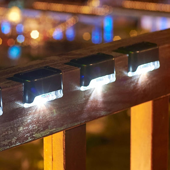 Stair LED Solar Lamp – IP65 Waterproof Outdoor Light for Garden, Pathway, Yard, Patio, and Fence