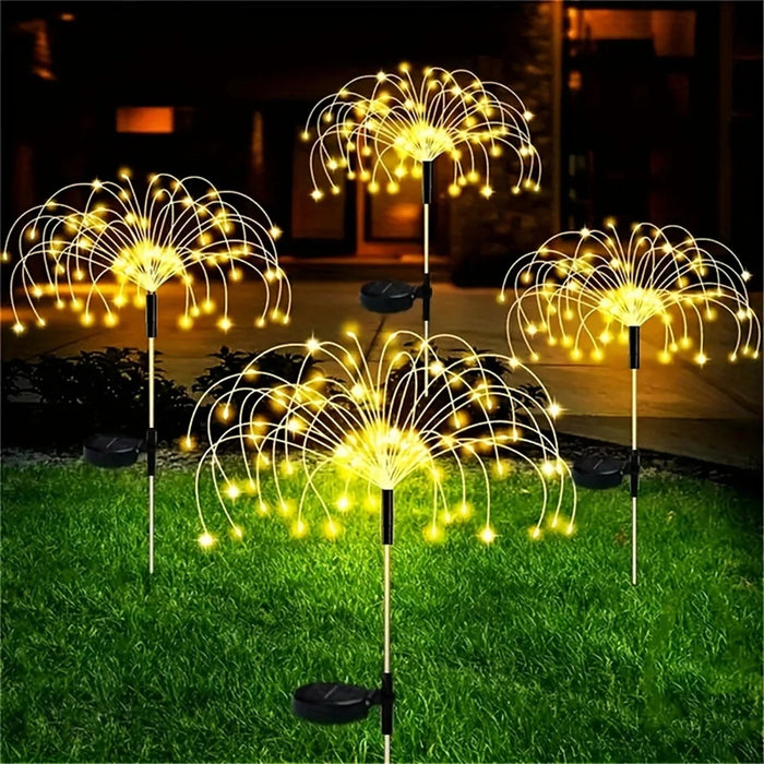 200 LED Solar Firework Lights – Waterproof Outdoor Sparklers with 8 Lighting Modes for Backyard, Pathway, and Garden Decoration