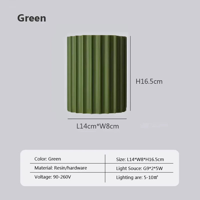 Nordic Resin LED Wall Lamp – G9 Bulb, Modern Wall Sconce for Bedroom, Hallway, Living Room & Restaurant