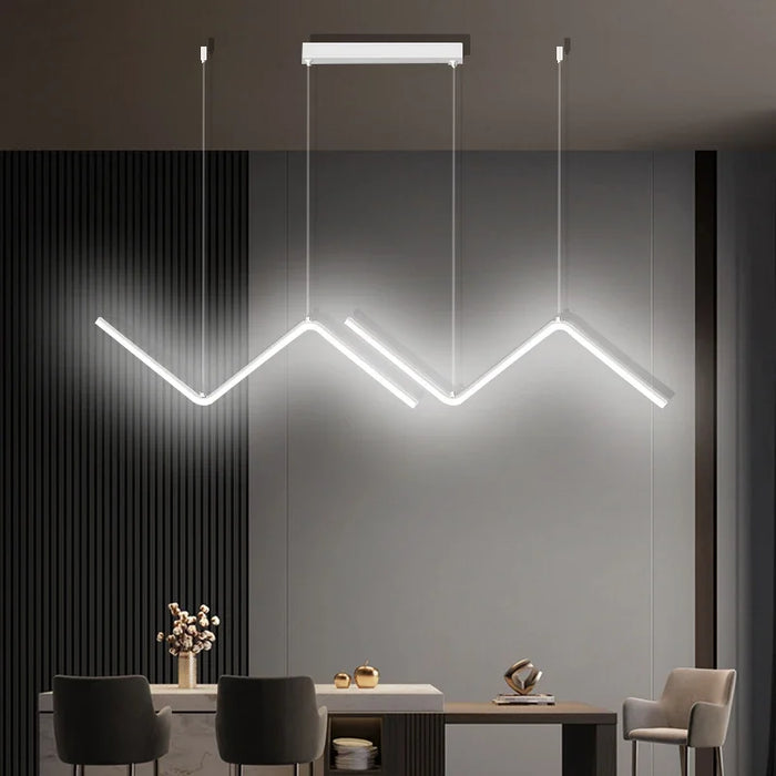 Modern LED Pendant Light – Smart Remote Control with Adjustable Brightness & Color Temperature for Dining Room, Living Room, and Bedroom