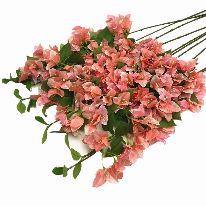20pcs Artificial Bougainvillea Climbing Vine – 80cm Silk Bougainvillea Flower Branch for Weddings, Parties, and Home Décor
