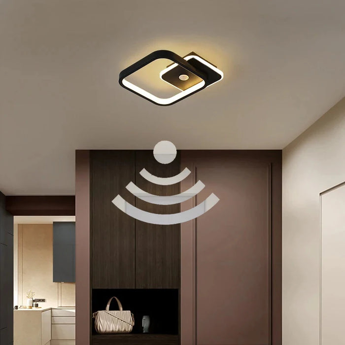 Nordic PIR Motion Sensor LED Ceiling Light – Modern Induction Ceiling Lamp for Bedroom, Living Room, and Indoor Spaces