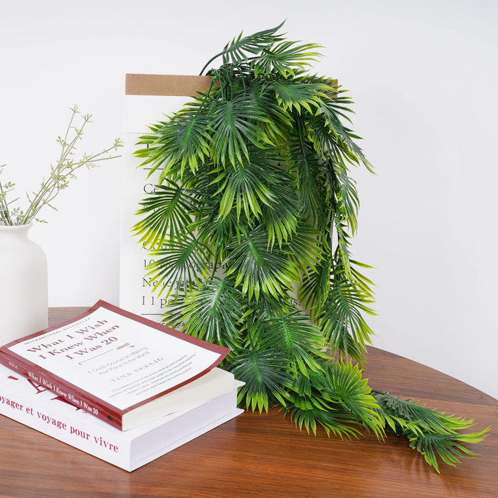 79cm Artificial Persian Fern Vine Plant - Turtle Leaf Hanging Decoration for Garden, Balcony, Wedding, and Party Decor