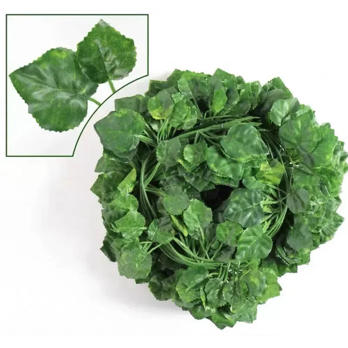 30pcs Artificial Ivy Vine Garland – Fake Green Leaves Hanging Creeper for Garden, Wedding, Party, and Home Decor
