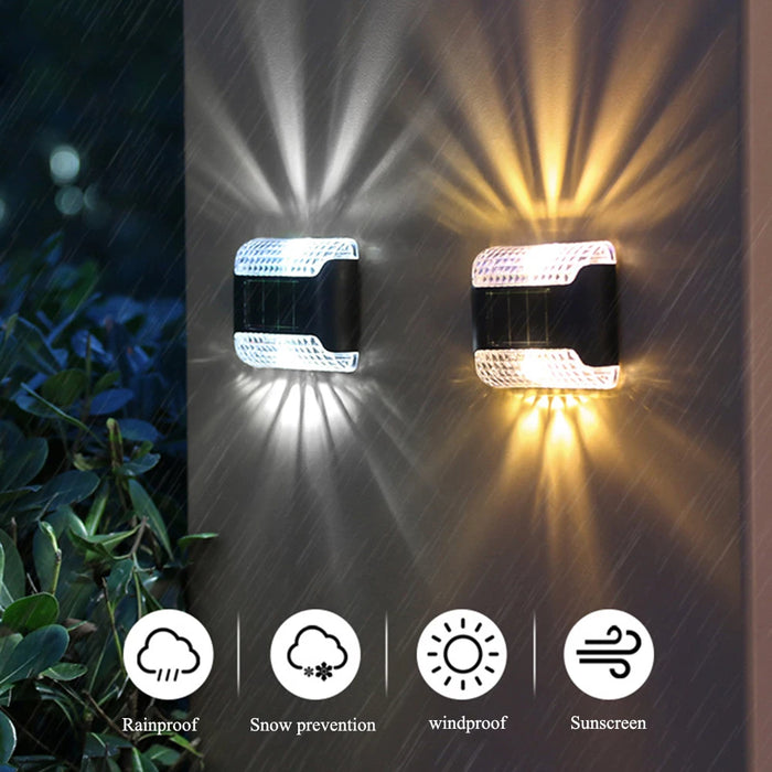 Solar Garden Wall Light – Waterproof LED Lamp for Outdoor Patios, Courtyards, Hallways & Villa Steps
