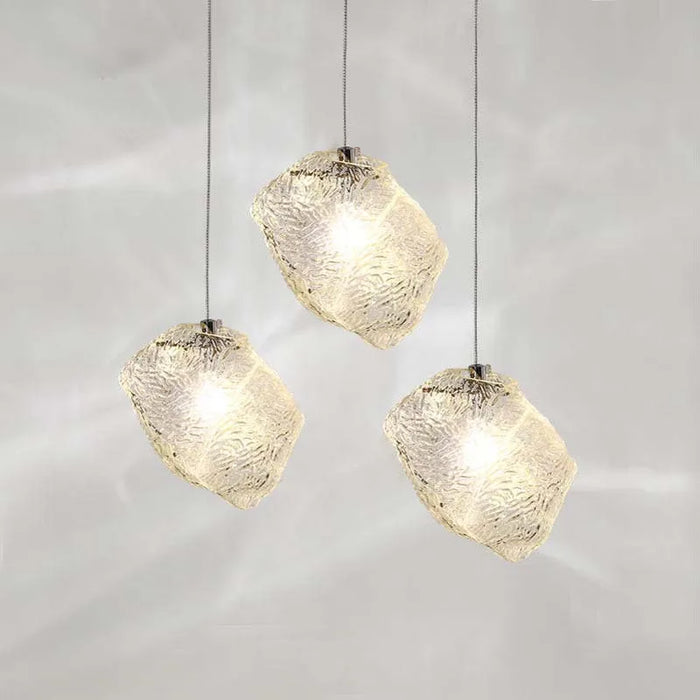 Nordic Glass Pendant Chandelier – Contemporary LED Light Fixture for Dining Table, Bar, and Entryway