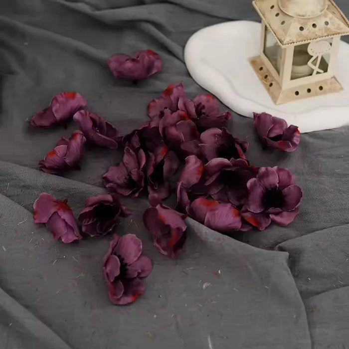 20pcs Silk Artificial Poppy Flower Heads – Perfect for Wedding, Party, Home, Christmas Decoration, and DIY Projects