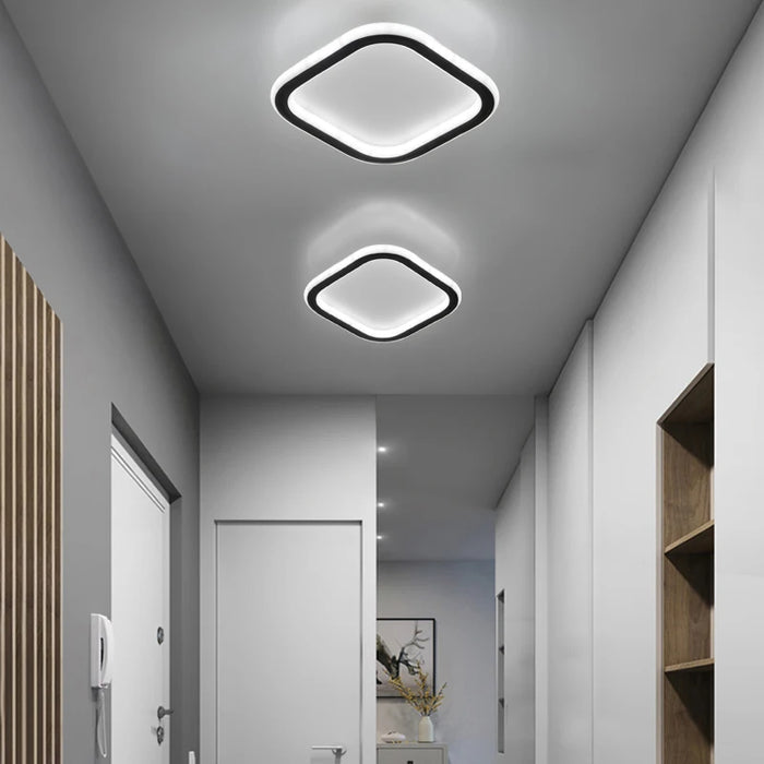 Modern Minimalist Ceiling Light – Square/Round LED Eye Protection Lamp for Bedroom, Study, Living Room, and Lounge Areas (90-260V)