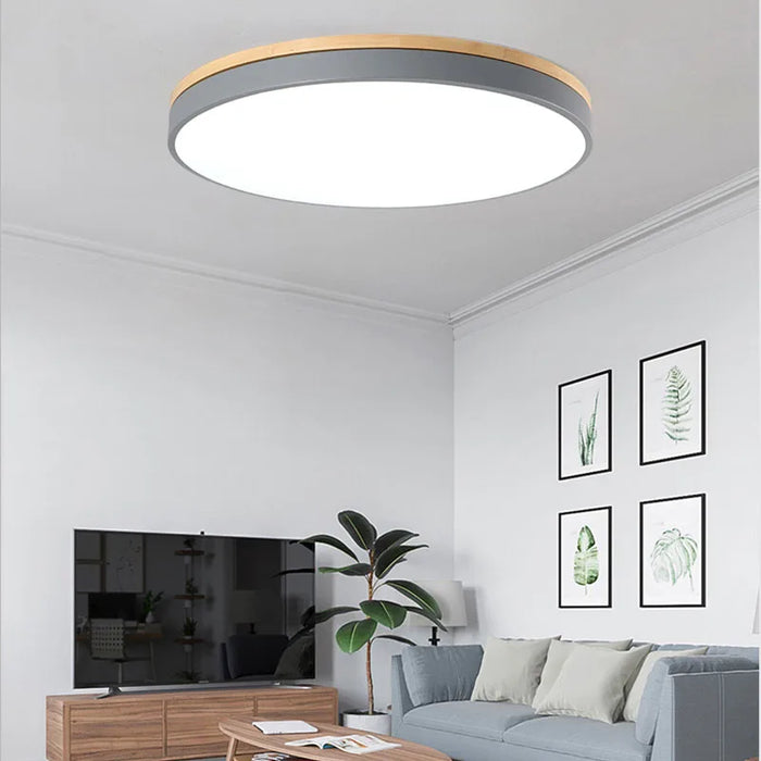 Modern LED Ceiling Light – 27W Surface-Mounted Fixture with Warm, Cold, and Natural Light Options for Living Room, Bedroom, and Kitchen