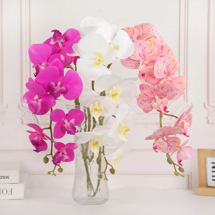 Artificial Butterfly Orchid Flowers – 100cm Real Touch Moth Orchids for Wedding, Party, and Home Decoration