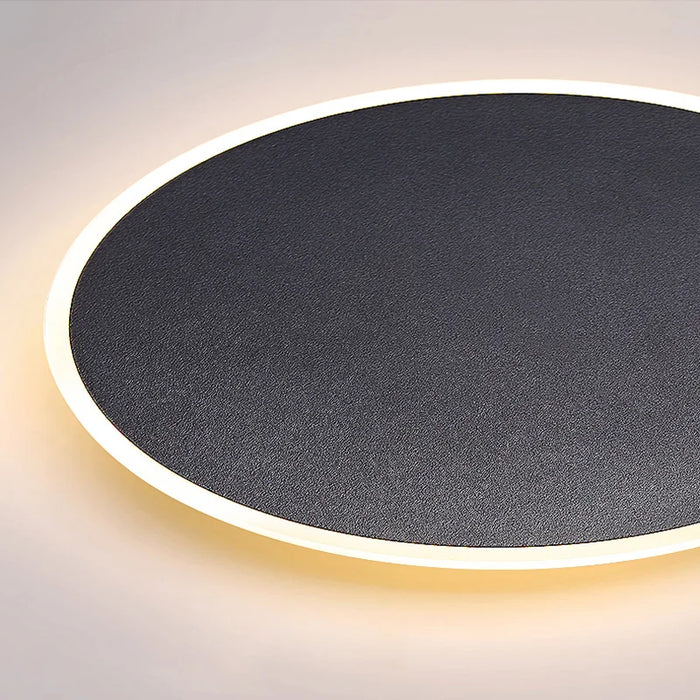 Touch Sensor Wall Lamp – LED Color-Changing Round Wall Light for Living Room, Corridor, Porch & Aisle with Acrylic Shade