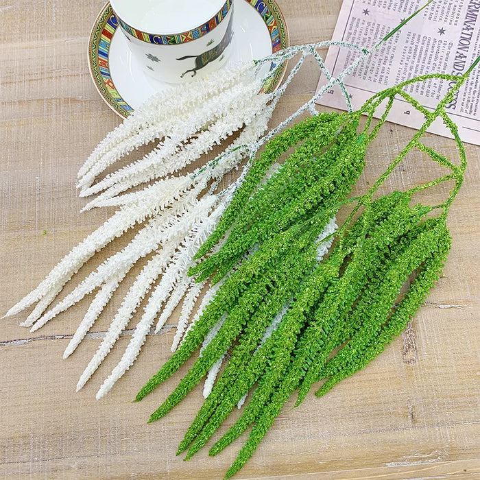 Artificial Plant Grass Branch – Plastic Vine for Wedding, Home, and Office Decoration – Green Floral Arrangement for Living Room, Events, and Parties (44cm)