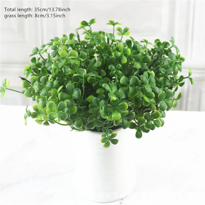 7 Branches Artificial Persian Grass – Faux Plastic Fern for Garden, Home, Vase, and Wedding Décor