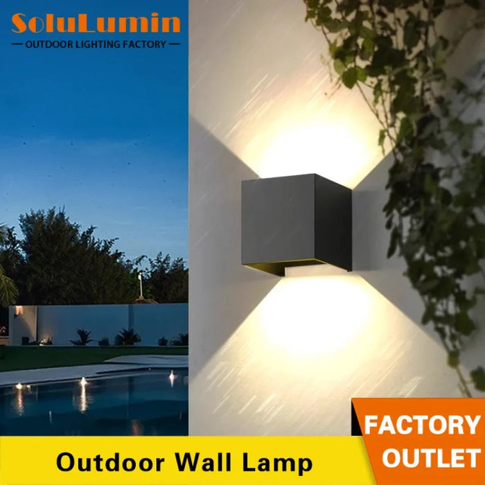 Modern LED Wall Lamp – Waterproof 6W Outdoor & Indoor Decorative Light for Bedroom, Balcony, Garden, Corridor, and Courtyard (IP65, Warm/White Light, AC110–265V)