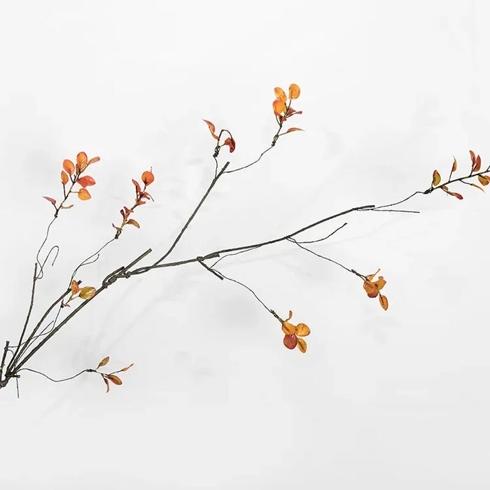 110cm Single Autumn Leaf Plant Bouquet – Artificial Plastic Flowers for Floor Decoration, Wedding & Withered Rattan Arrangement