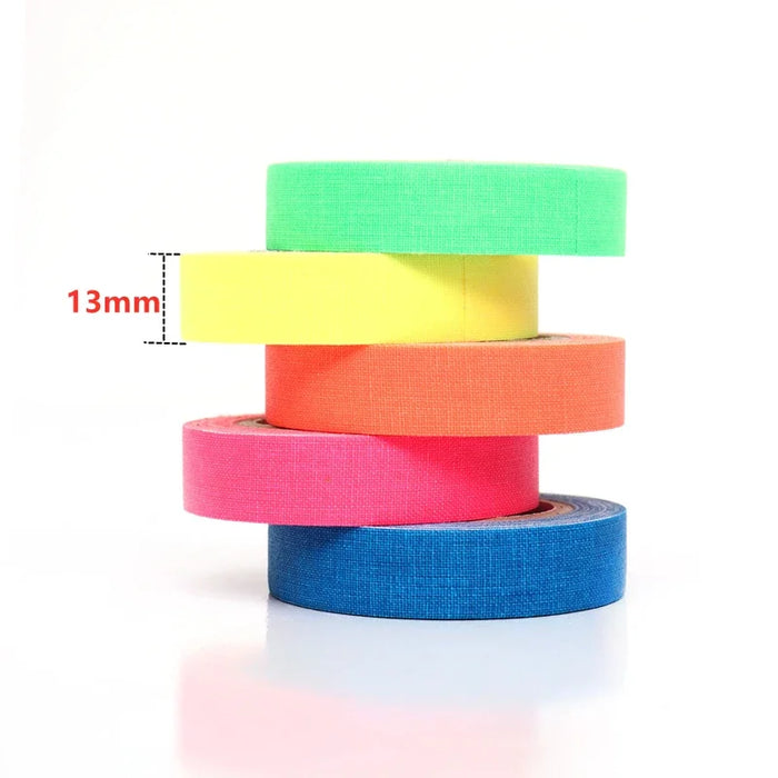 Fluorescent UV Cotton Tape – Glow in the Dark Neon Gaffer Tape for Party Decorations, Safety Warning, and Home Decor