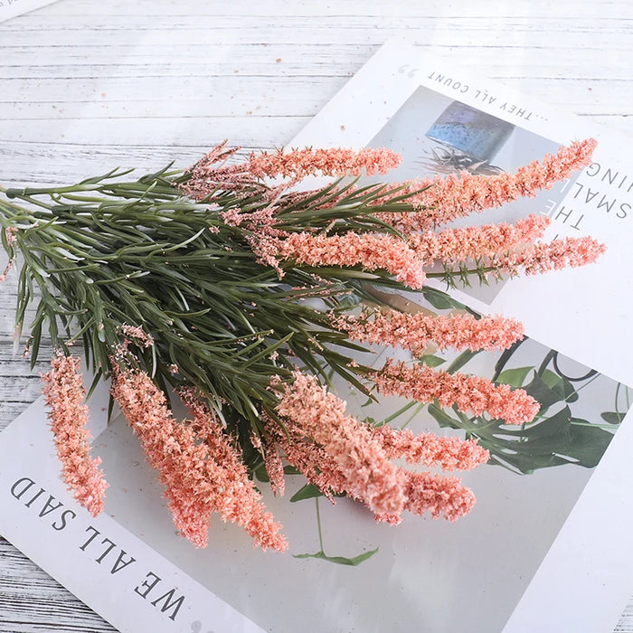 Foam Artificial Lavender Flowers Bouquet – Fake Lavender Plants for Wedding, Home, Office, Indoor & Outdoor Decoration, Table Arrangements