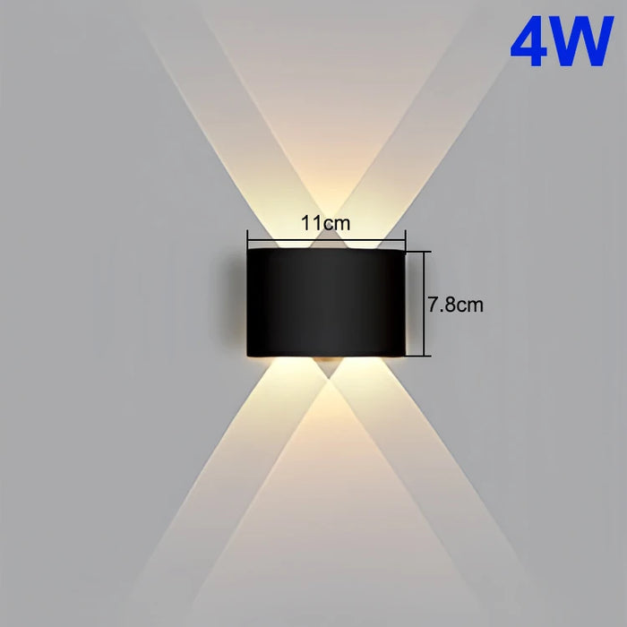 Modern LED Wall Light – IP65 Waterproof Outdoor Wall Lamp for Garden, Porch, Bathroom, and Bedroom Lighting (4W–10W Options)