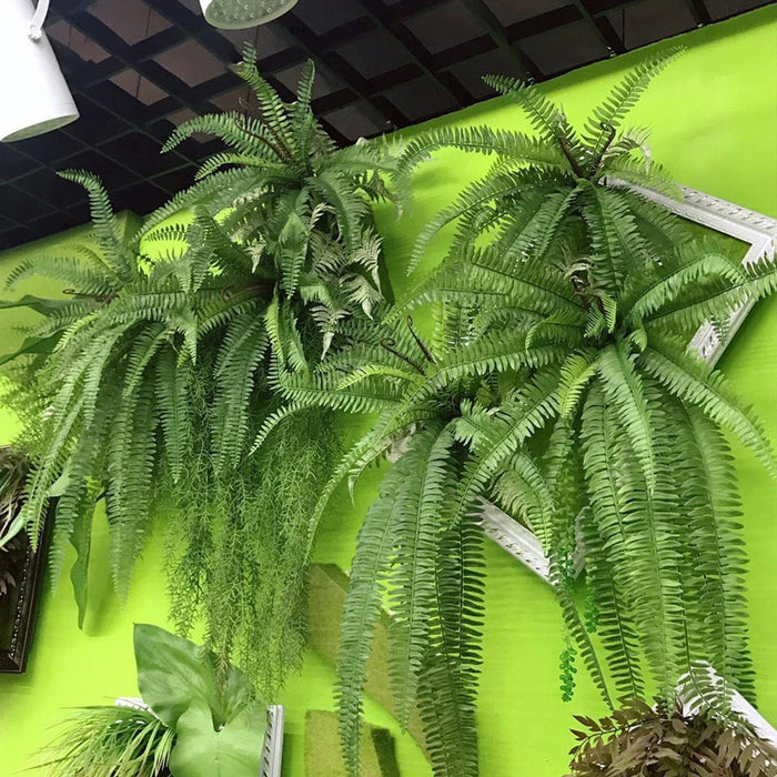 Large Artificial Hanging Plants – Tropical Persian Vines with Fake Fern & Eucalyptus Leaves for Garden & Home Décor – 75-115cm
