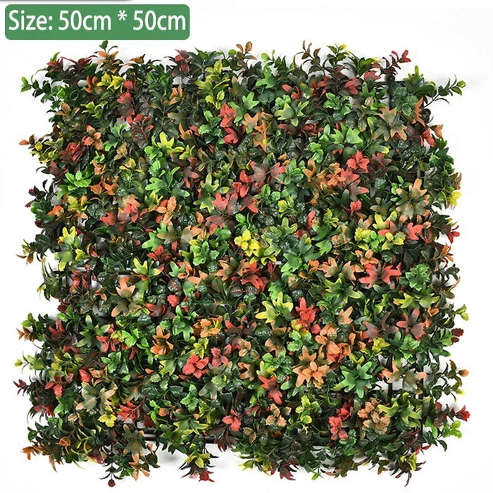 Artificial Boxwood Wall Panel – 50x50cm UV-Resistant Privacy Screen for Home, Wedding, and Outdoor Decoration"