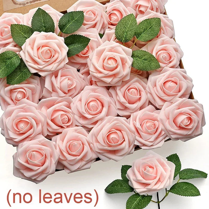 Artificial Foam Rose Flowers – Multicolor Fake Roses for DIY Wedding, Party Bouquets, Valentine's Day & Home Decor
