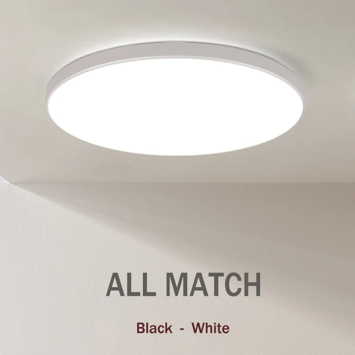 Modern LED Ceiling Lamp – 18W/30W/40W/72W Round Ceiling Light for Living Room, Bedroom, Kitchen, and Bathroom