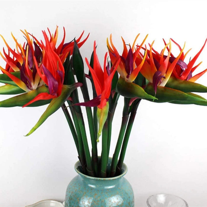 Large Bird of Paradise Artificial Tropical Flower – Faux Heaven Bird Plant for Home, Office, Garden Decor & Flower Arrangements