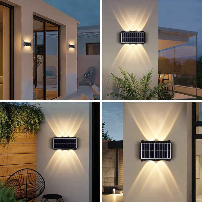Solar LED Wall Light – Waterproof Outdoor Lamp for Garden, Balcony & Yard Decoration