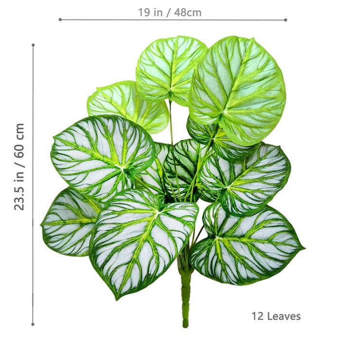 60-105cm Artificial Water Lily & Apple Leaf Potted Plant – Purple Violin Leaf Ornament for Home, Office, and Event Decor