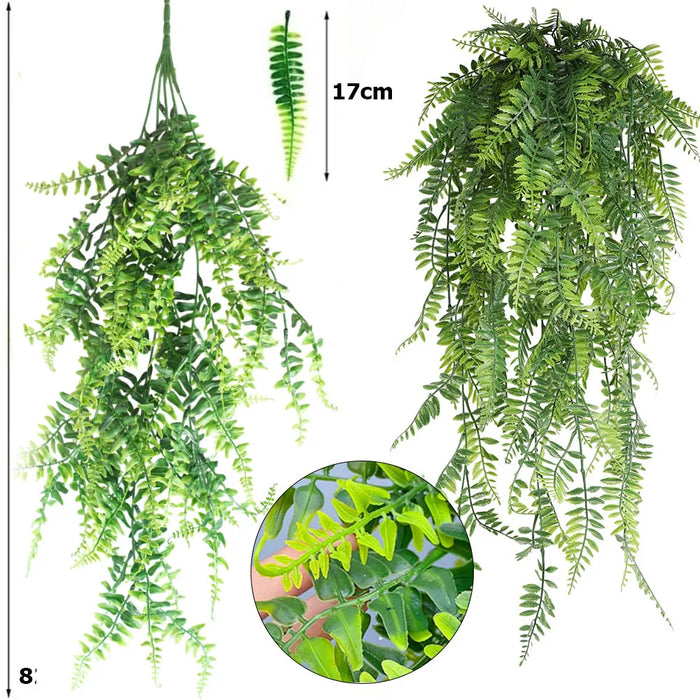 82cm Artificial Ivy Vine Garland – Hanging Plastic Leaf Rattan Decor for Home, Outdoor, Wedding, and Party Decorations