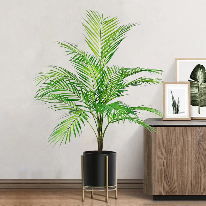 90cm Artificial Sunflower Paradise Palm Tree – Tropical Green Plastic Plant for Home, Garden, and Christmas Decoration