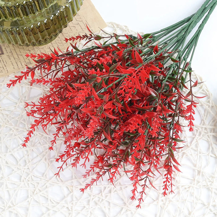 Artificial Lavender Bouquet – Plastic Fake Flowers for Wedding, Home & Garden Decoration, Bridal Bouquet, Photography Props