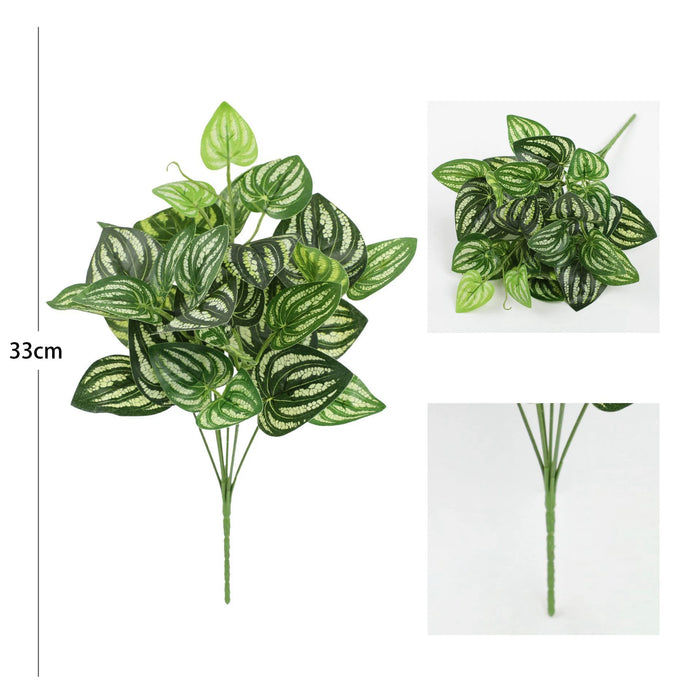 Artificial Green Plant Wall with Plastic Flowers – Realistic Tactile Greenery for Home & Outdoor Decoration