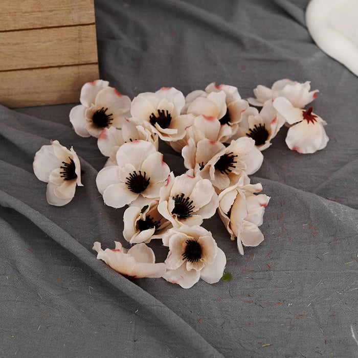 20pcs Silk Artificial Poppy Flower Heads – Perfect for Wedding, Party, Home, Christmas Decoration, and DIY Projects