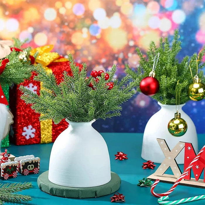 Artificial Pine Needles – 100/1pcs Fake Pine Branches for DIY Garland, Christmas Tree, and Holiday Decorations – Green Pine Leaves for Home & Party Decor