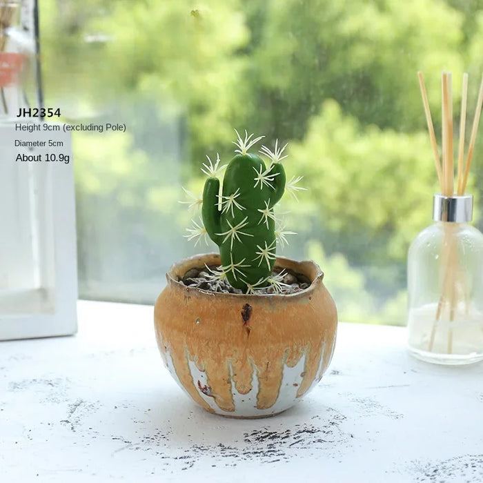 Tropical Artificial Cactus Decoration – Realistic Foam Succulent Plant for DIY Micro Landscape, Home, and Office Decor