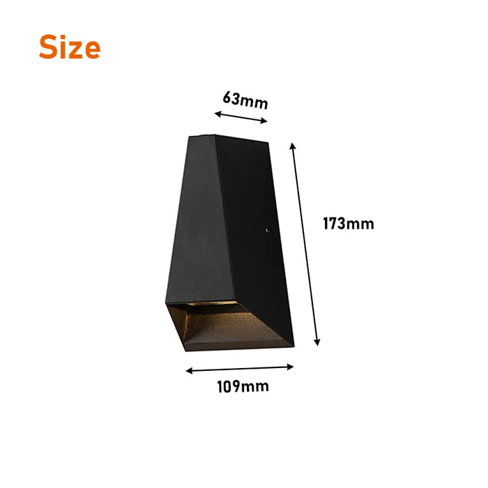 Modern LED Wall Sconce – Waterproof Up & Down Outdoor/Indoor Wall Light for Hallways, Staircases, Living Rooms & Bedside