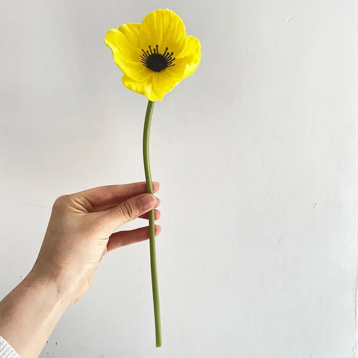 5PCS 29CM Artificial Mini Poppy Flowers – Silk Simulation Poppy Decor for Home, Weddings, and Photography Props