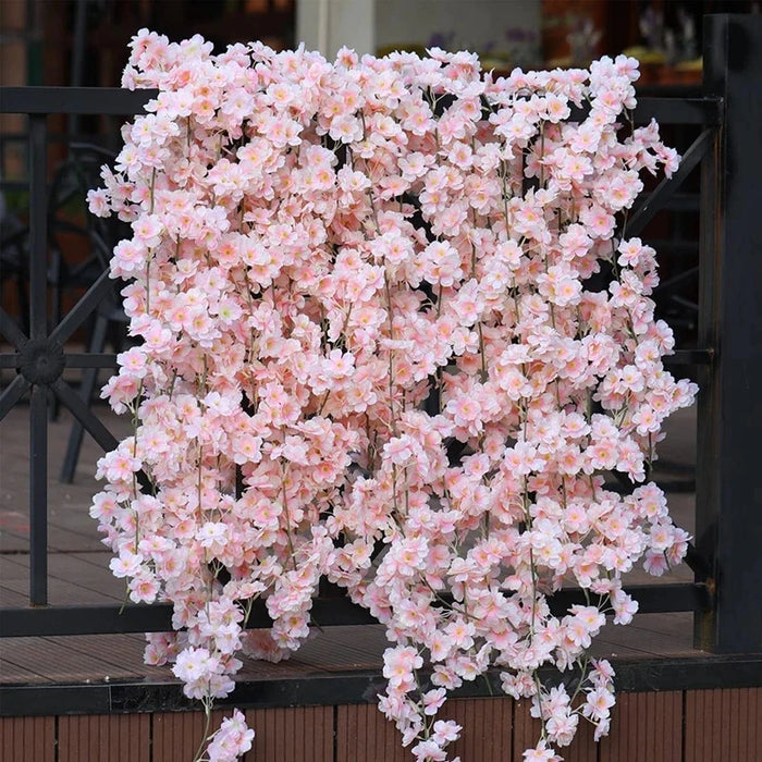180CM Artificial Sakura Flowers Vine – Wedding Garden Arch, Home Party Decoration, Christmas Bridal Silk Flowers