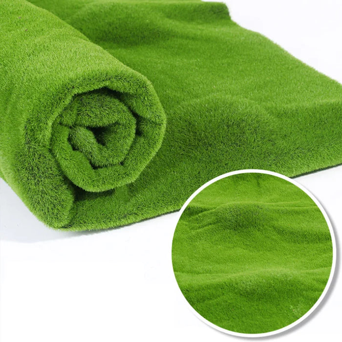Artificial Grass Rug – 50/100cm Fake Moss Lawn Turf for Garden, Wedding, and Home Decor – Green Landscape Mat Carpet