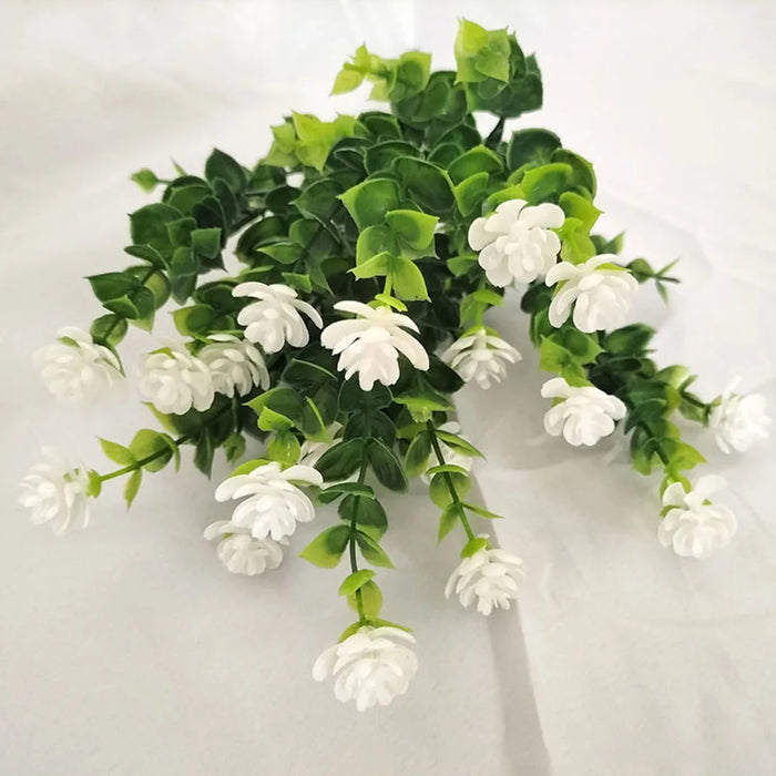 1 Bundle Artificial Flowers – UV Resistant Shrubs, Fake Flower Greenery for Office, Kitchen, Wedding & Garden Decoration