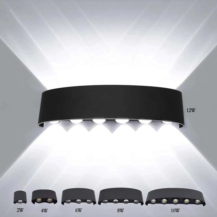 IP65 Waterproof LED Wall Light – Modern Indoor & Outdoor Up & Down Wall Lamp for Bedroom, Living Room, Garden & Staircase
