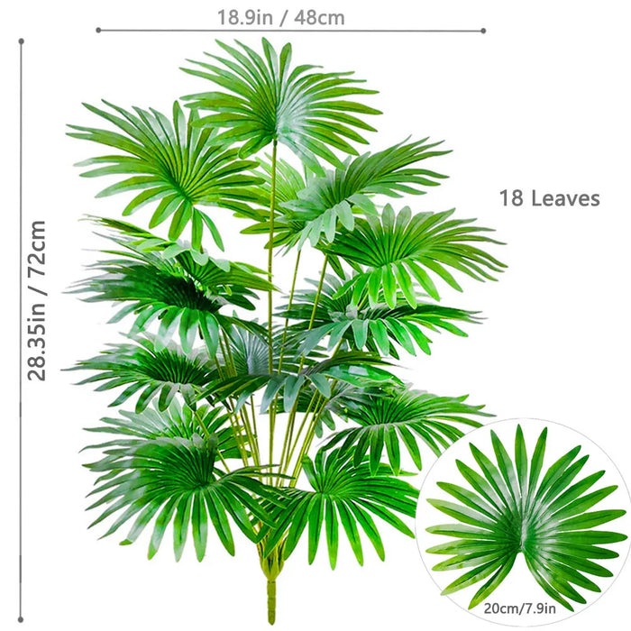 Artificial Fan Palm Tree – Large Tropical Fake Plant for Office, Home, and Holiday Decoration (60-105cm)