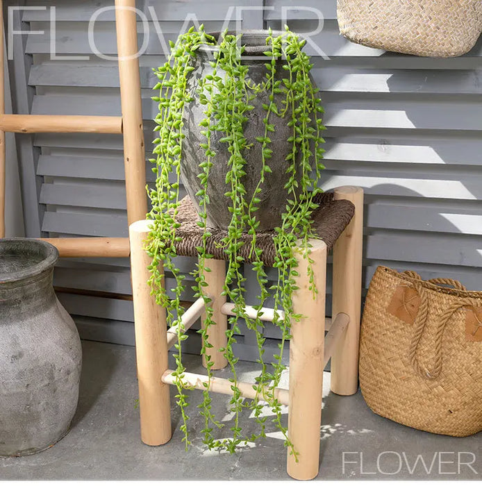 78cm Artificial Succulent Vine – Pearls & Fleshy Acacia Bean Wall Hanging Plant for Home & Garden Décor