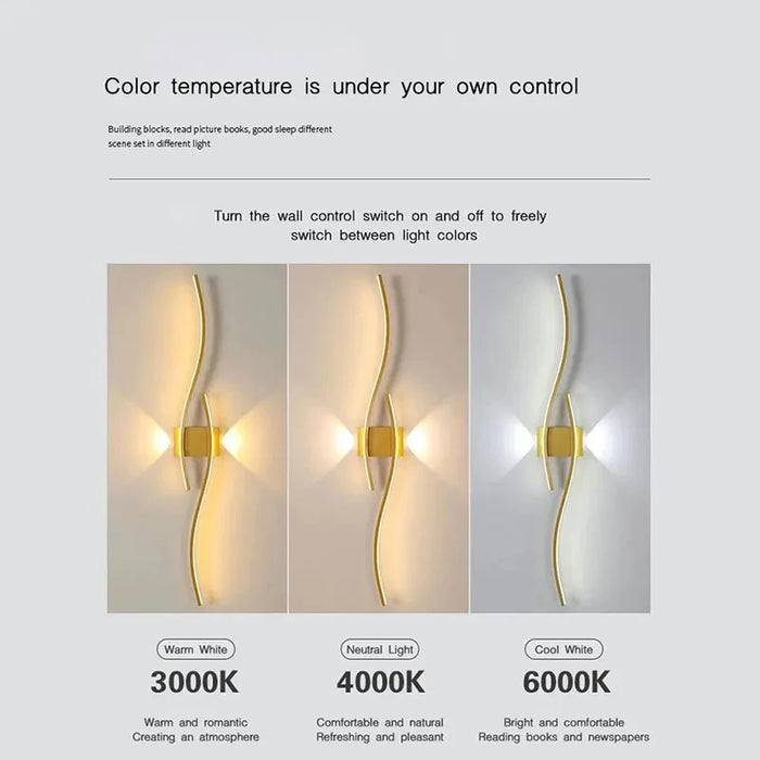 Modern LED Wall Lights – Up & Down Wall Lamps for Bedroom, Corridor, and Interior Home Lighting